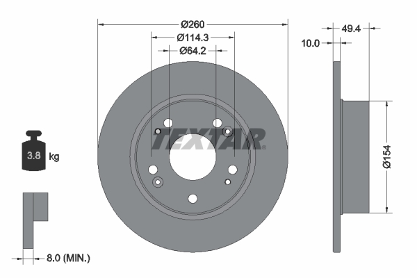 Disc frana 92144603 TEXTAR