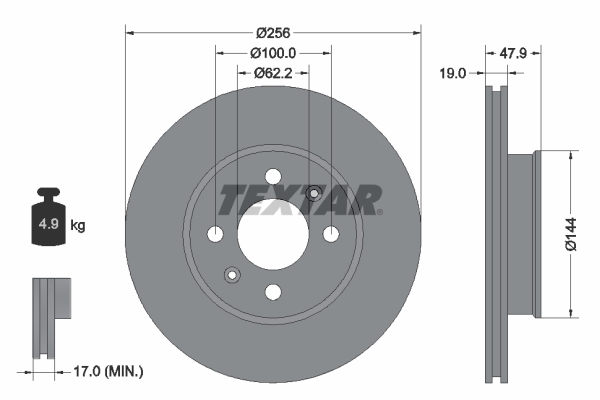 Disc frana 92144700 TEXTAR