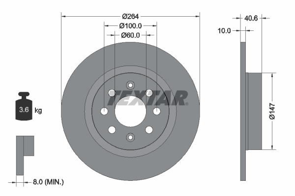 Disc frana 92145903 TEXTAR