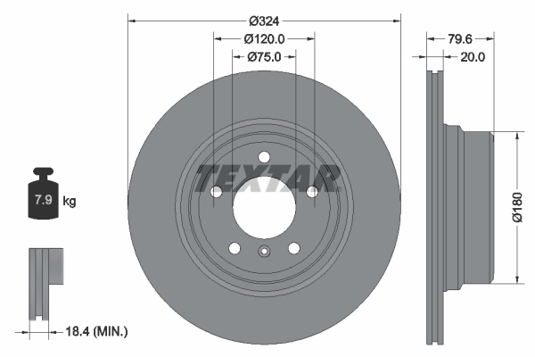 Disc frana 92146303 TEXTAR