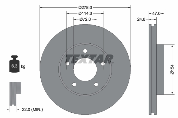 Disc frana 92146503 TEXTAR