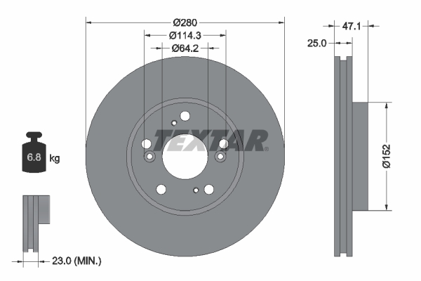 Disc frana 92146603 TEXTAR