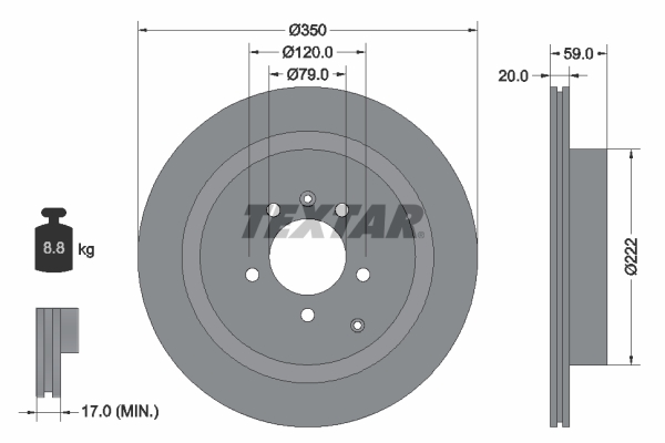 Disc frana 92147703 TEXTAR