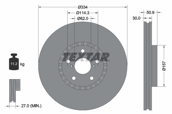 Disc frana 92147903 TEXTAR