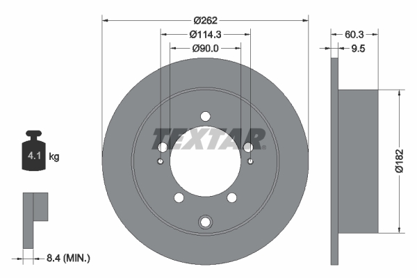 Disc frana 92148600 TEXTAR