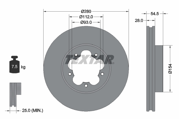 Disc frana 92151803 TEXTAR