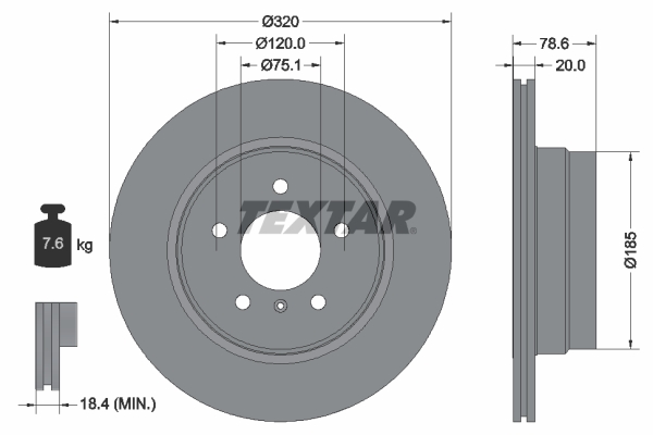 Disc frana 92161103 TEXTAR