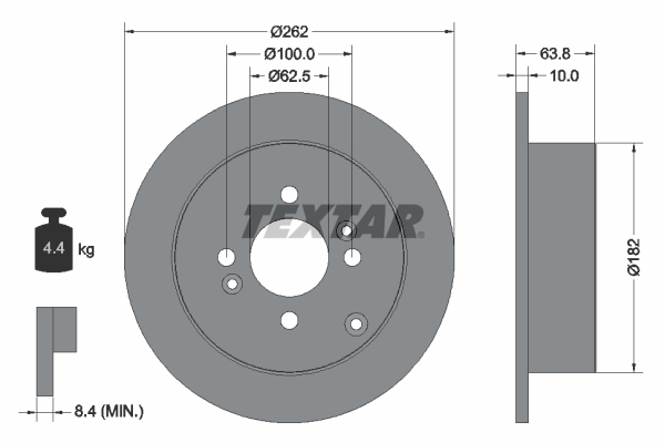 Disc frana 92161303 TEXTAR