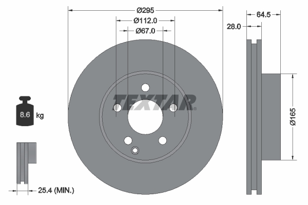 Disc frana 92163205 TEXTAR