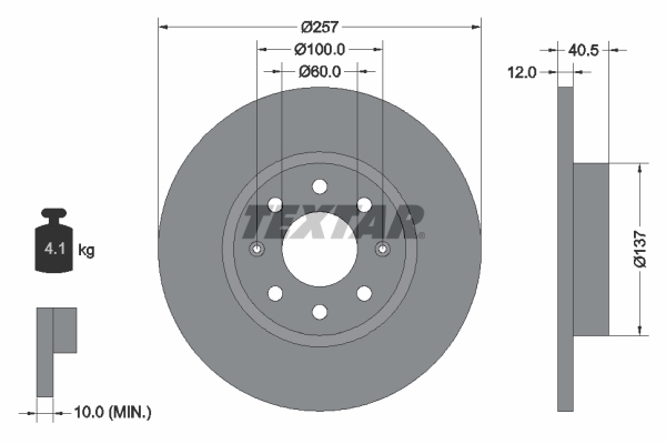 Disc frana 92164603 TEXTAR