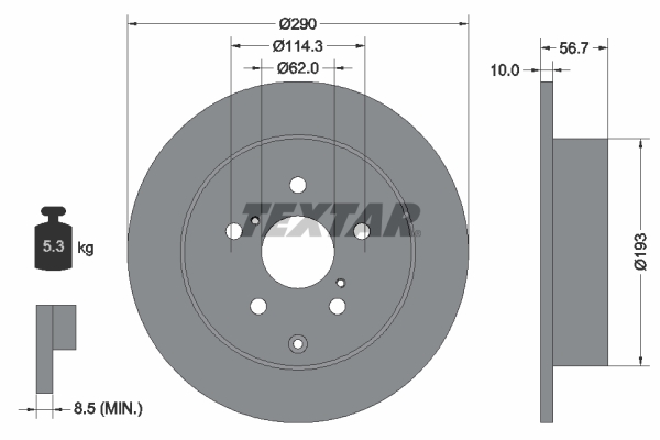 Disc frana 92164803 TEXTAR