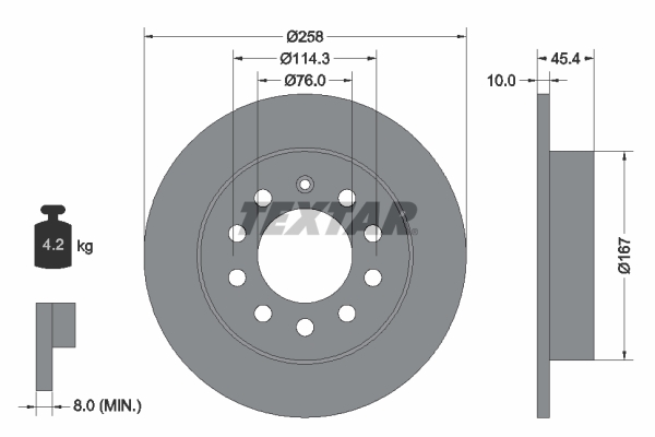 Disc frana 92166700 TEXTAR