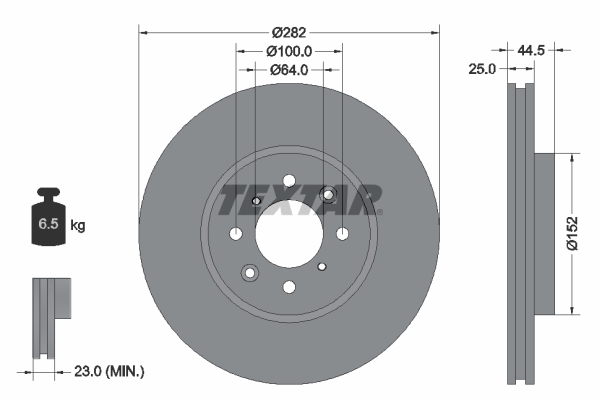 Disc frana 92170703 TEXTAR