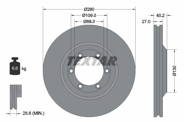 Disc frana 92174803 TEXTAR