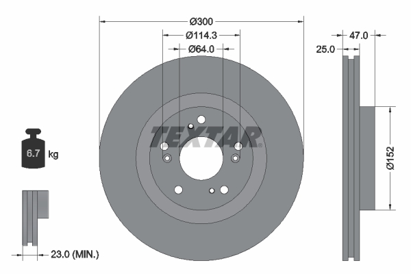 Disc frana 92177903 TEXTAR