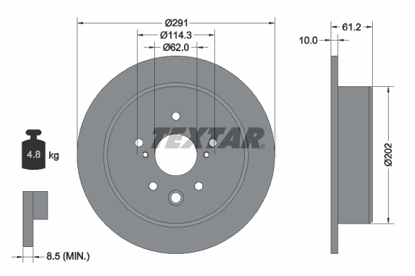 Disc frana 92179803 TEXTAR