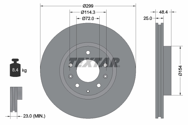 Disc frana 92180703 TEXTAR