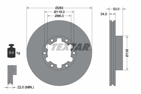 Disc frana 93191900 TEXTAR