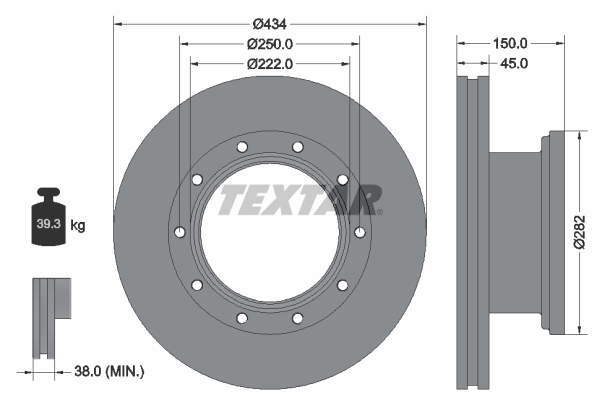 Disc frana 93192700 TEXTAR