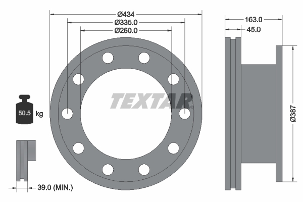 Disc frana 93193000 TEXTAR