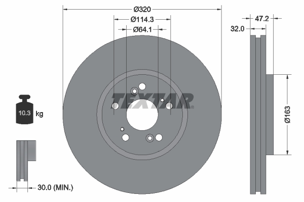 Disc frana 92194900 TEXTAR