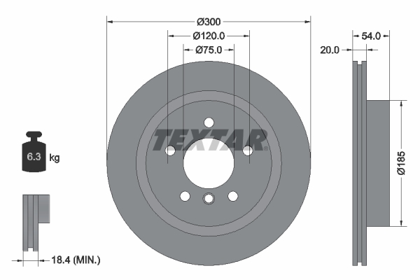 Disc frana 92196605 TEXTAR