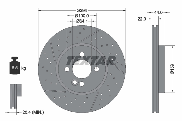 Disc frana 92196703 TEXTAR