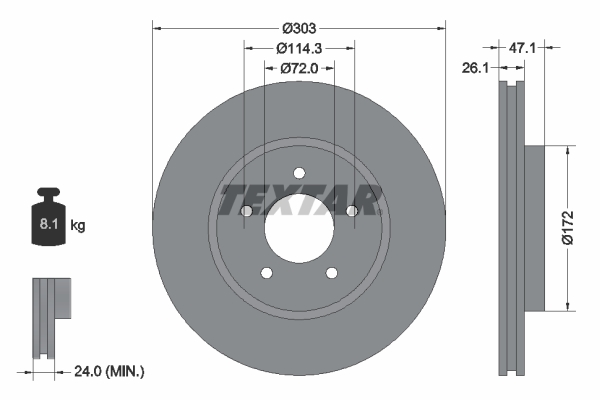 Disc frana 92197703 TEXTAR