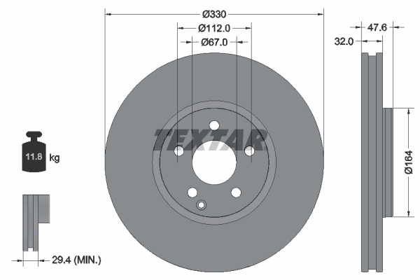 Disc frana 92198805 TEXTAR