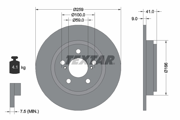 Disc frana 92199800 TEXTAR