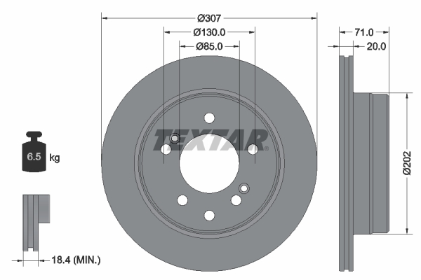 Disc frana 92203103 TEXTAR