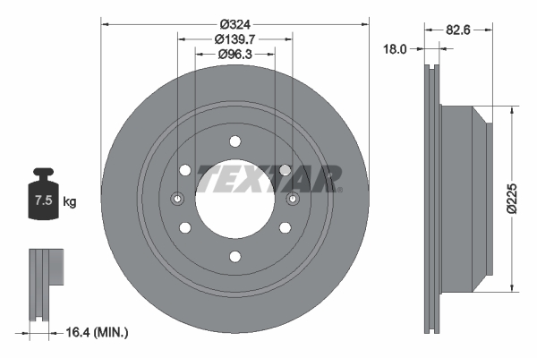 Disc frana 92203900 TEXTAR