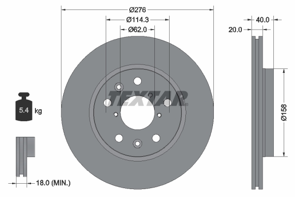 Disc frana 92204703 TEXTAR