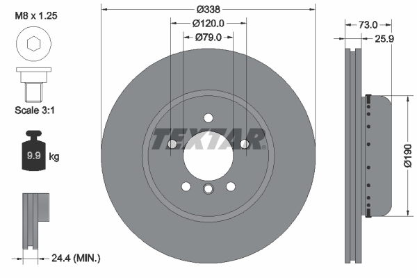 Disc frana 92219725 TEXTAR