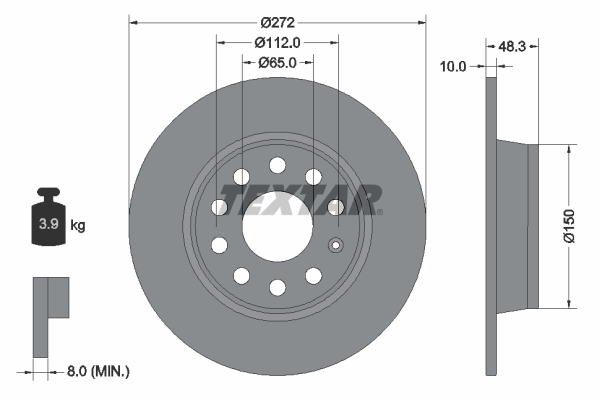 Disc frana 92224903 TEXTAR