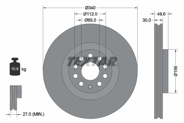 Disc frana 92229805 TEXTAR