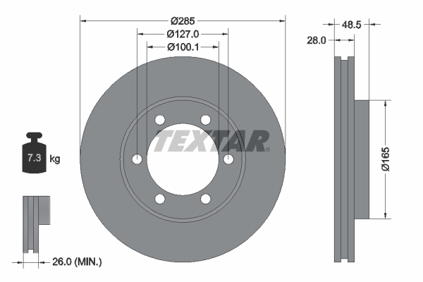 Disc frana 92238100 TEXTAR