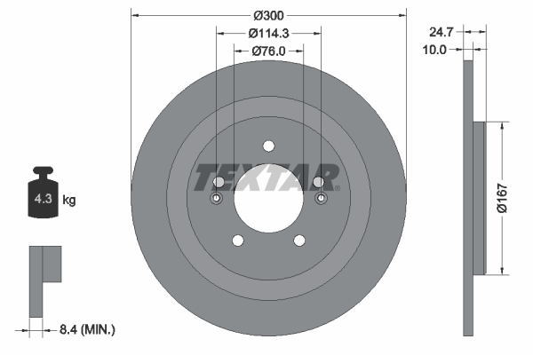 Disc frana 92239203 TEXTAR