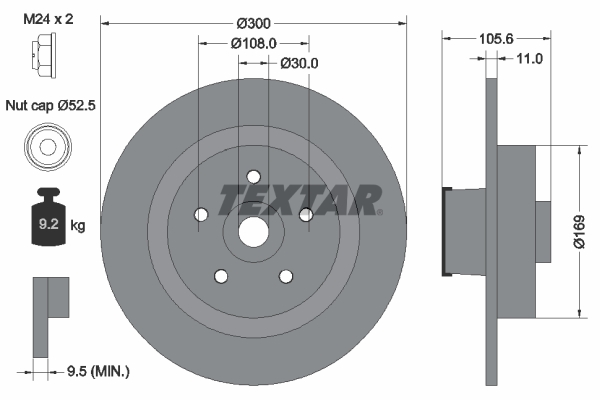 Disc frana 92252903 TEXTAR