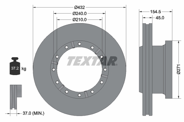 Disc frana 93253000 TEXTAR