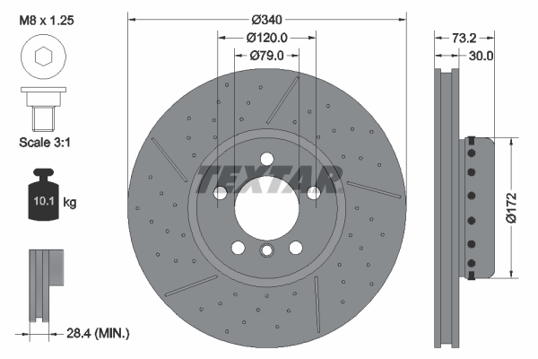 Disc frana 92265025 TEXTAR