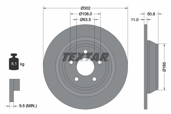 Disc frana 92268703 TEXTAR