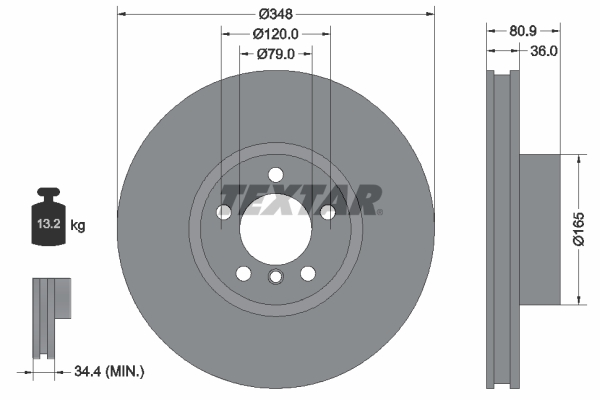 Disc frana 92269505 TEXTAR