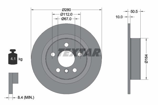 Disc frana 92274603 TEXTAR