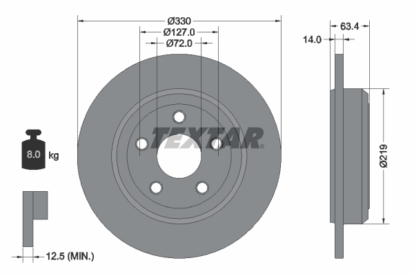 Disc frana 92274703 TEXTAR