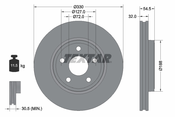 Disc frana 92274803 TEXTAR