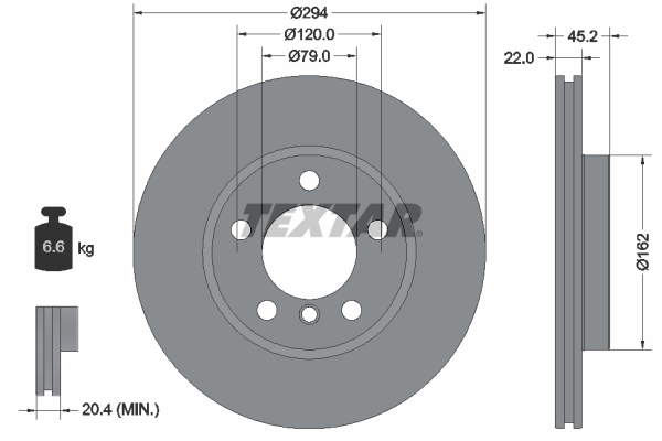 Disc frana 92277805 TEXTAR