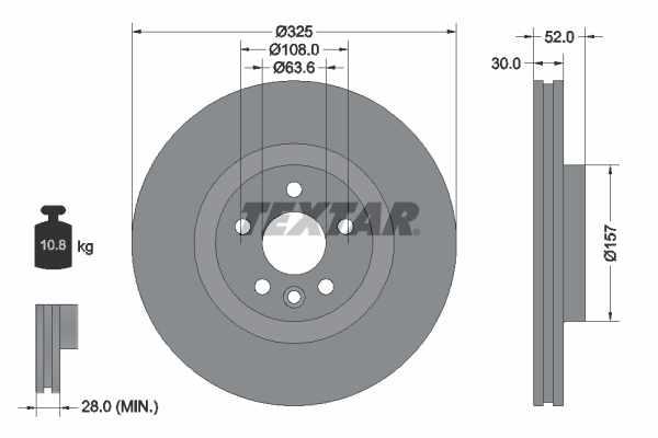 Disc frana 92278605 TEXTAR