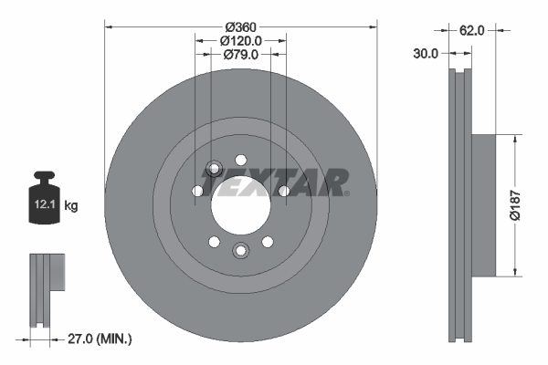 Disc frana 92283205 TEXTAR