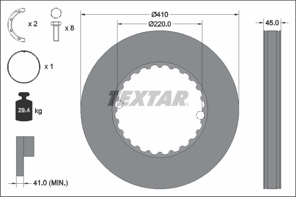 Disc frana 93291311 TEXTAR